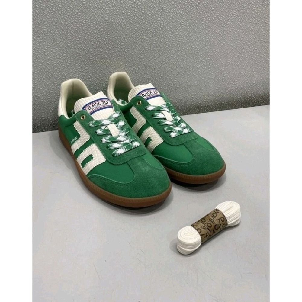 Back 70 Ghost Casual Sneakers Women's US 8-8.5 Green Milk Suede Leather